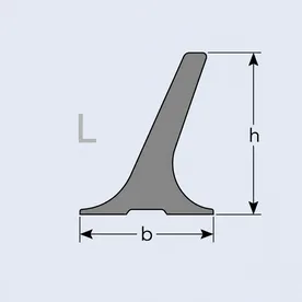 L형 (PVC) 아타치 형상